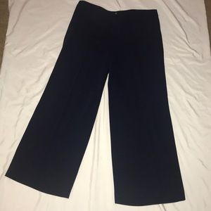 Ralph Lauren Navy Blue Wide Leg Trousers